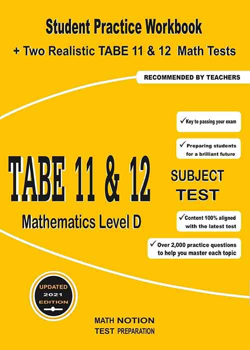TABE 11 & 12 Subject Test_page