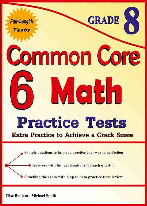 6 Common Core Test Grade 8 page