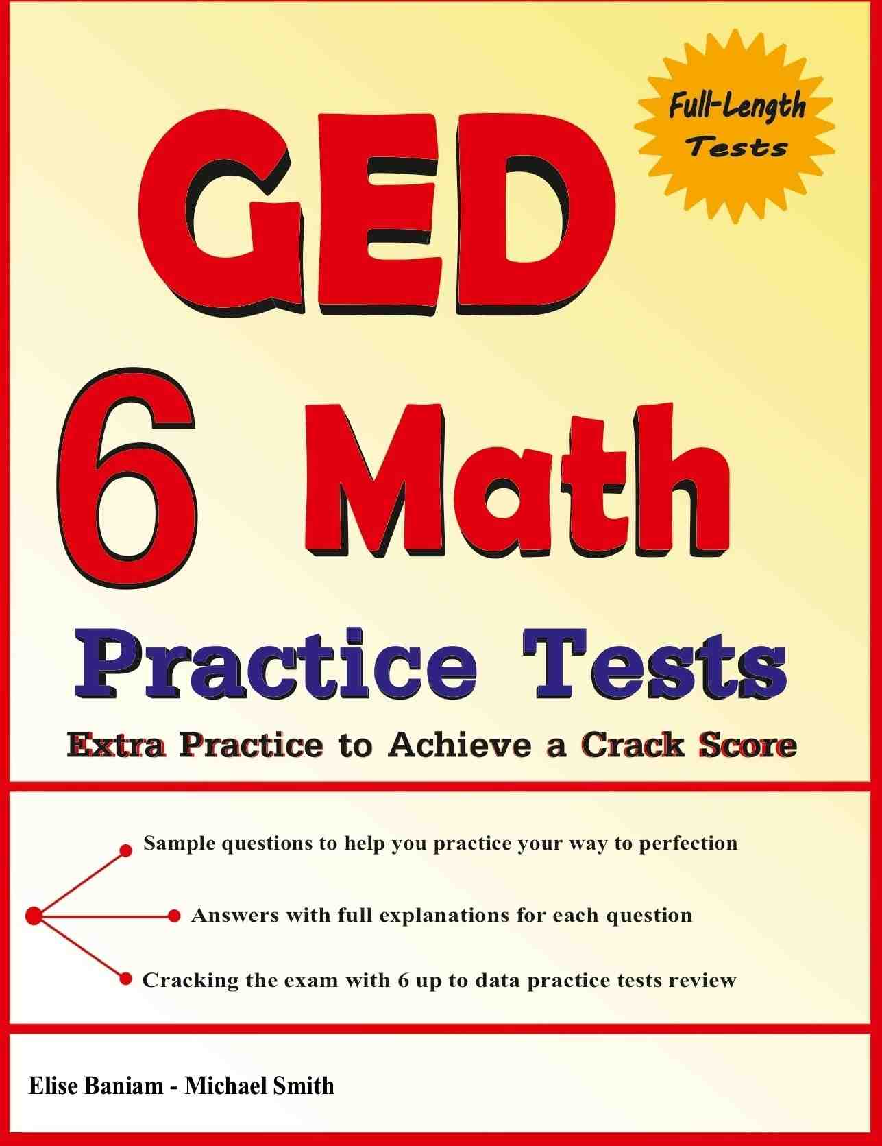6 GED Math Practice Tests Page
