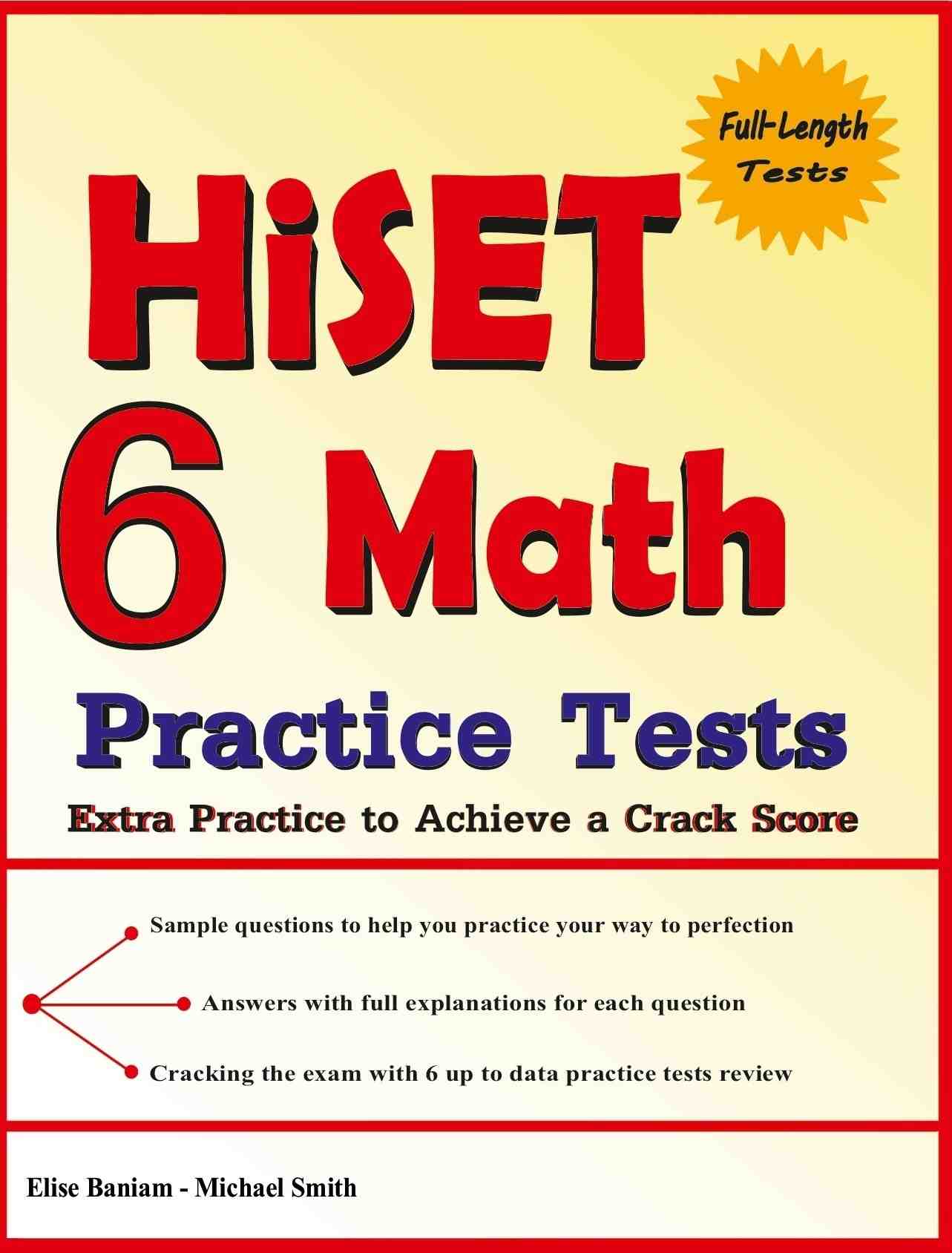 6 HiSET Math Practice Tests Page