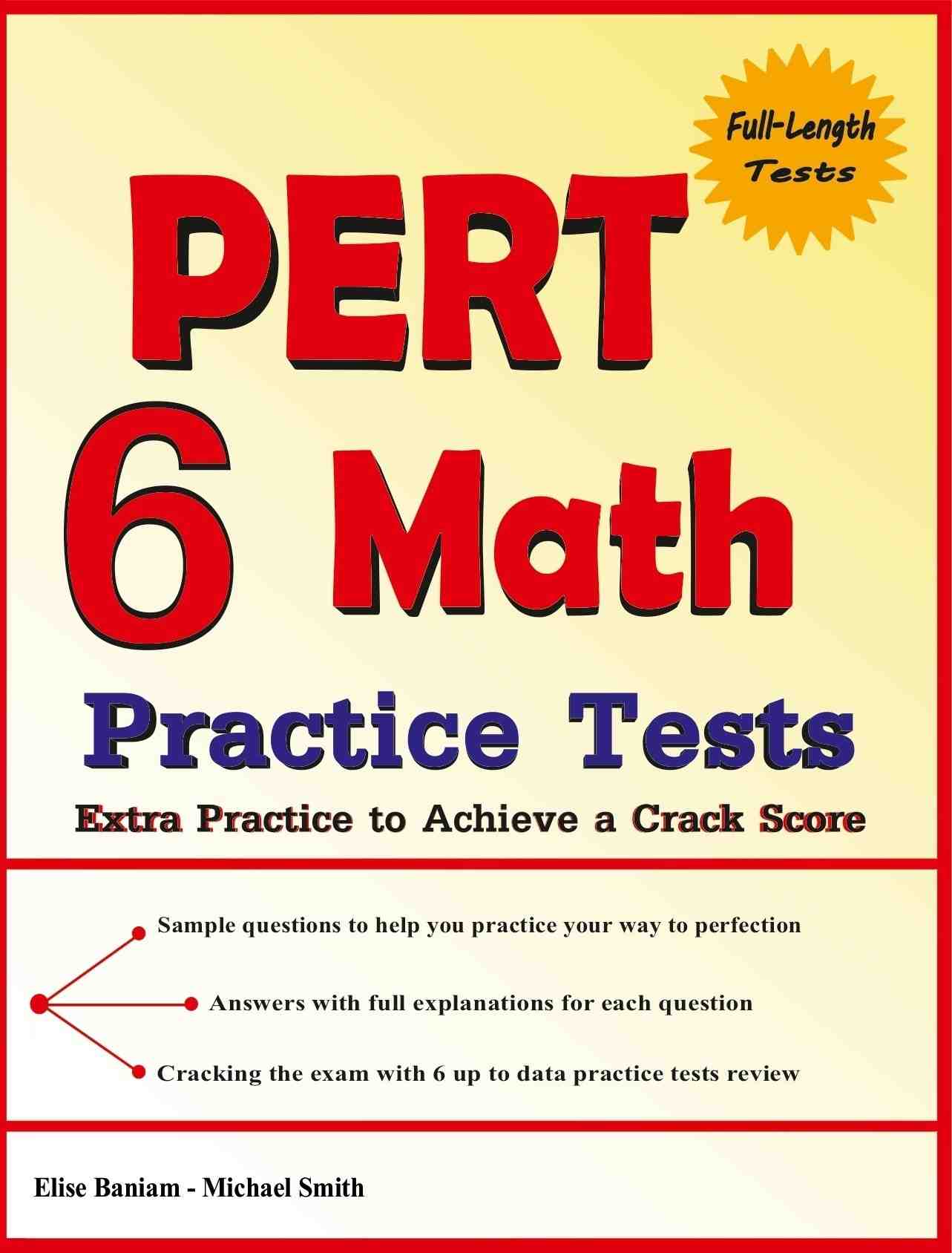 6 PERT Math Practice Tests Page
