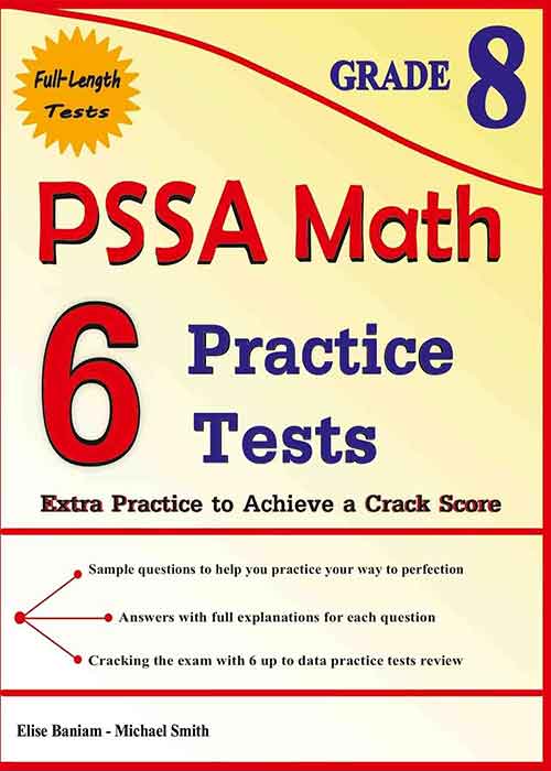 6 PSSA Math Practice Tests Grade 8 Extra Practice to Achieve a Crack