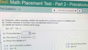 Math Placement Test