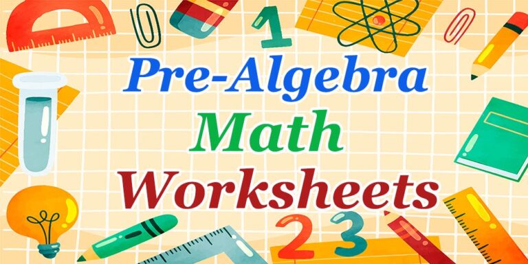 Pre-Algebra Worksheets: FREE &amp; Printable - Mathematics eBooks