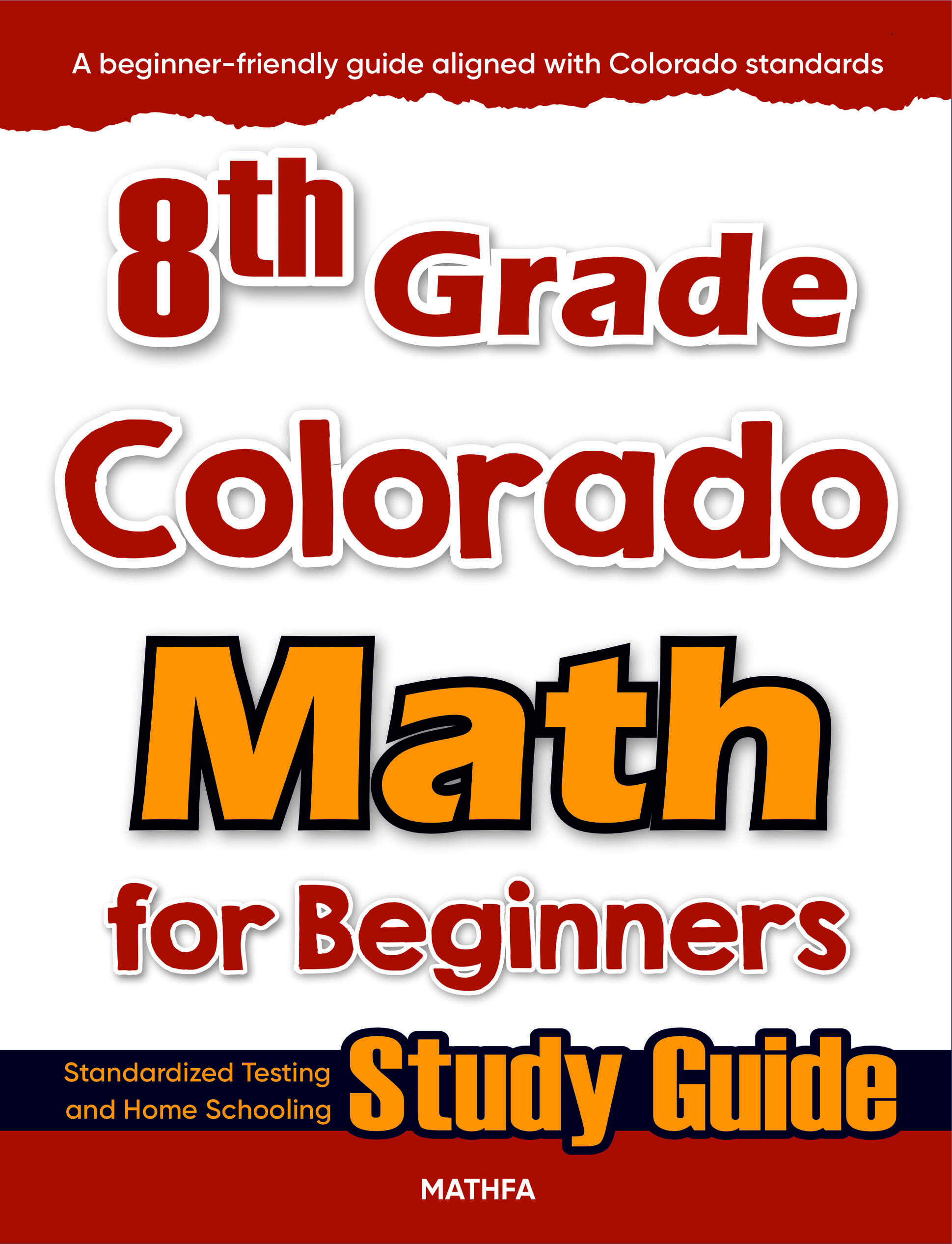 8th Grade Colorado Math cover 8th Grade Colorado Math for Beginners - Image 1
