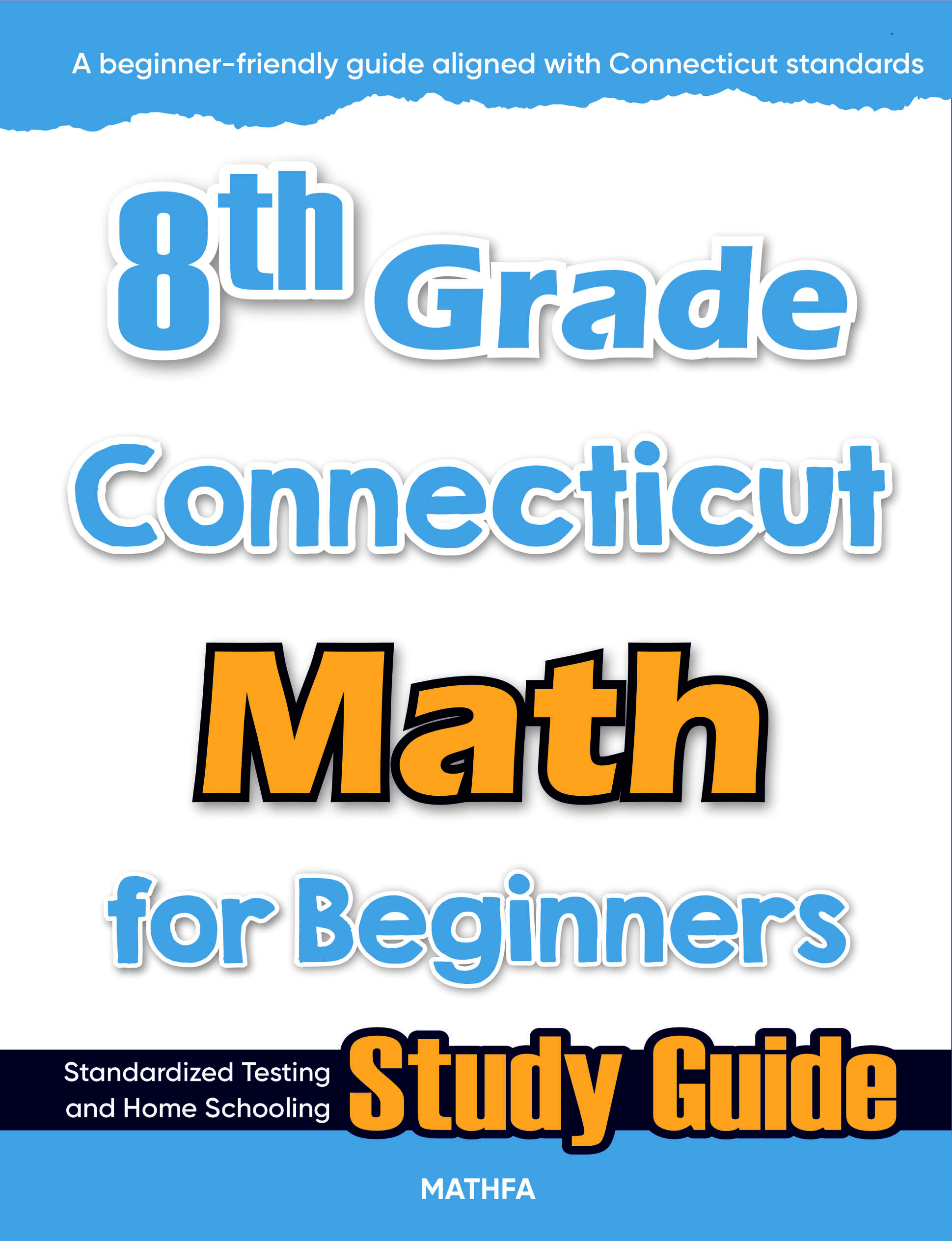 8th Grade Connecticut Math cover 8th Grade Connecticut Math for Beginners - Image 1