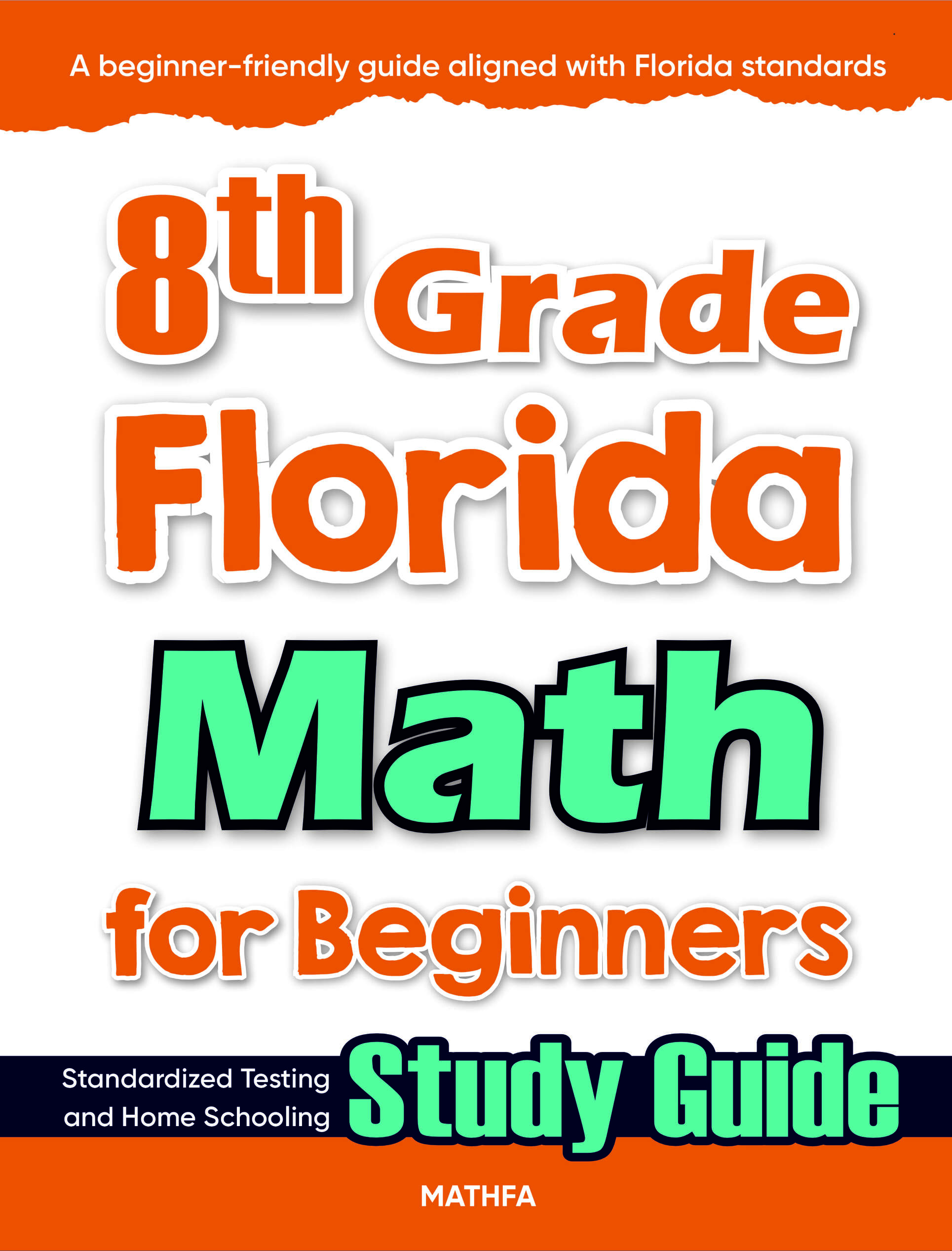 8th Grade Florida Math cover 8th Grade Florida Math for Beginners - Image 1