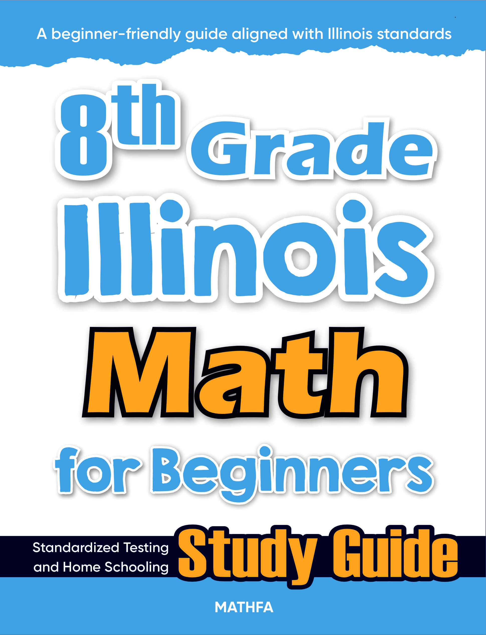 8th Grade Illinois Math cover 8th Grade Illinois Math for Beginners - Image 1