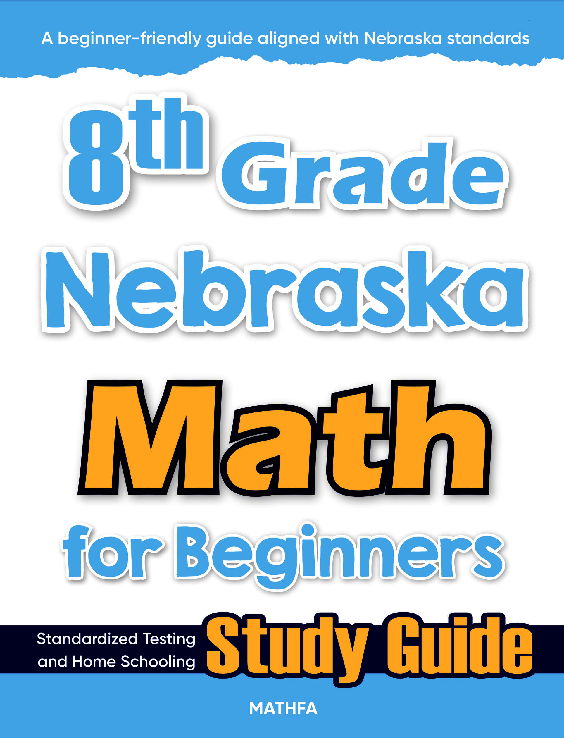 8th Grade Nebraska Math cover 8th Grade Nebraska Math for Beginners - Image 1