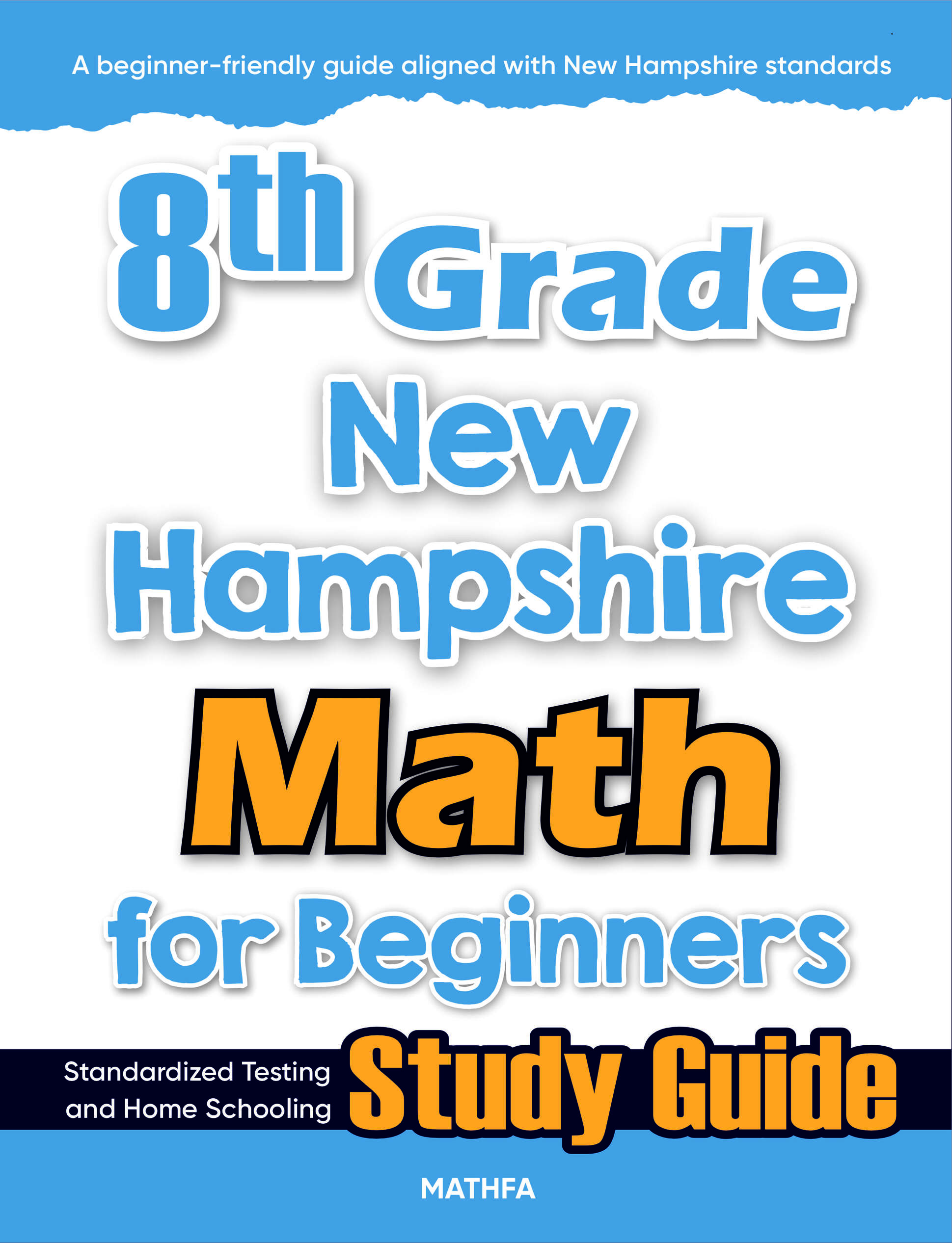 8th Grade New Hampshire Math cover 8th Grade New Hampshire Math for Beginners - Image 1