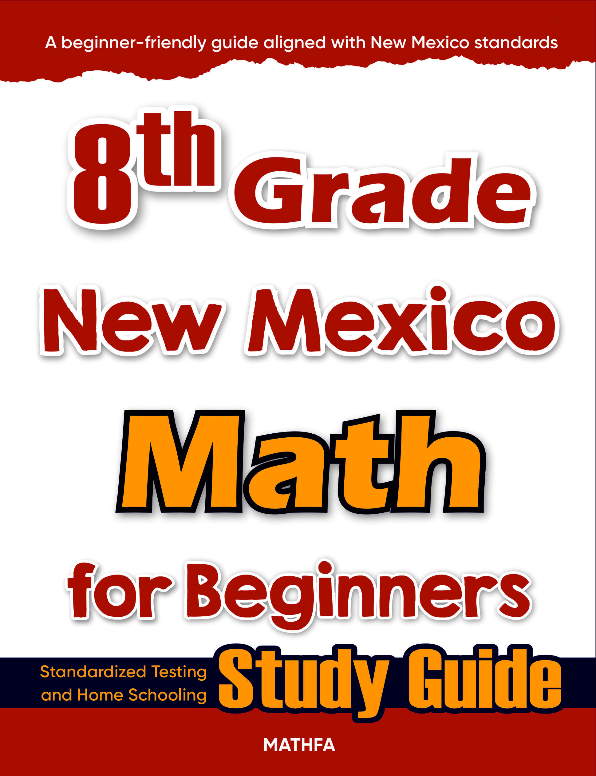 8th Grade New Mexico Math cover 8th Grade New Mexico Math for Beginners - Image 1