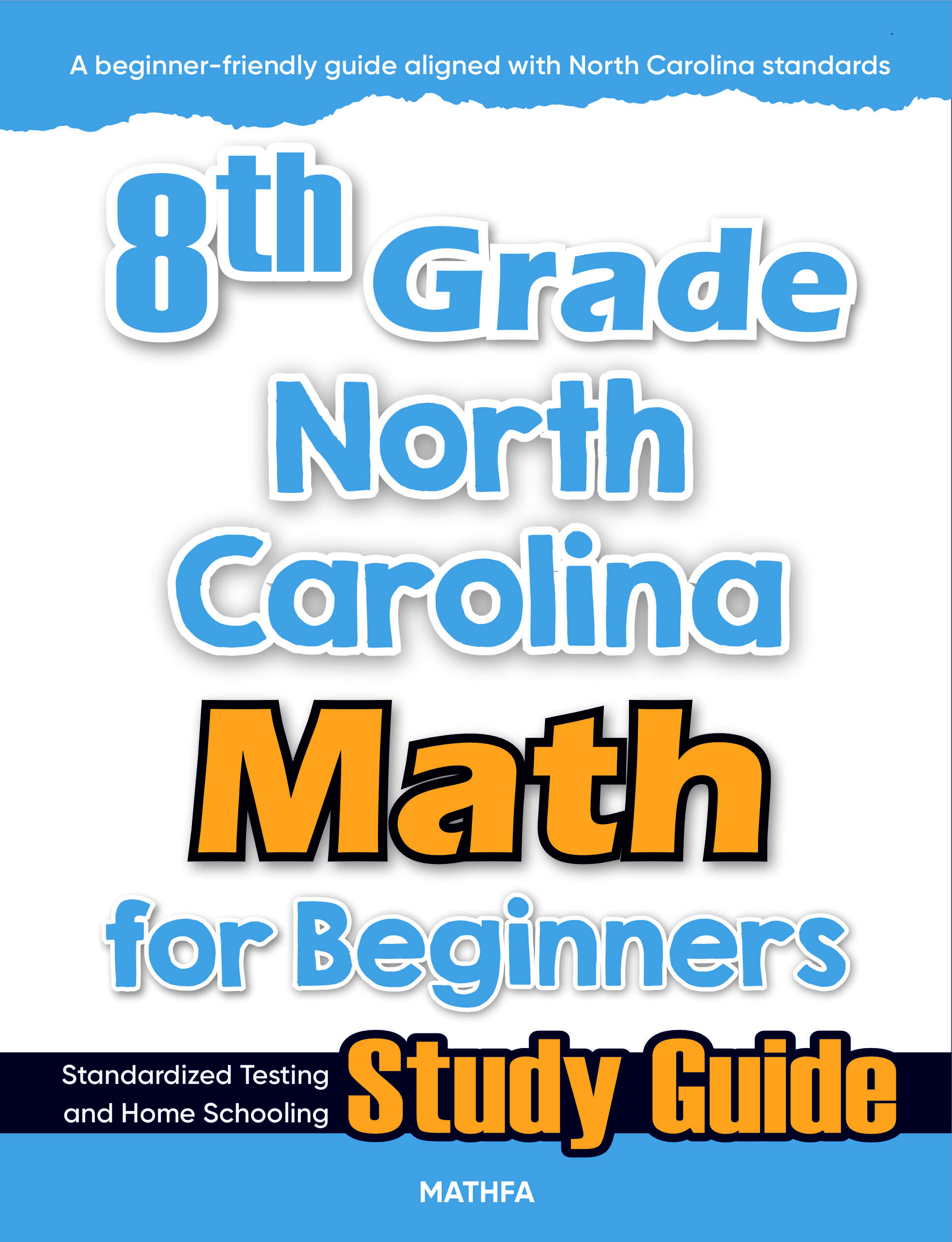 8th Grade North Carolina Math cover 8th Grade North Carolina Math for Beginners - Image 1