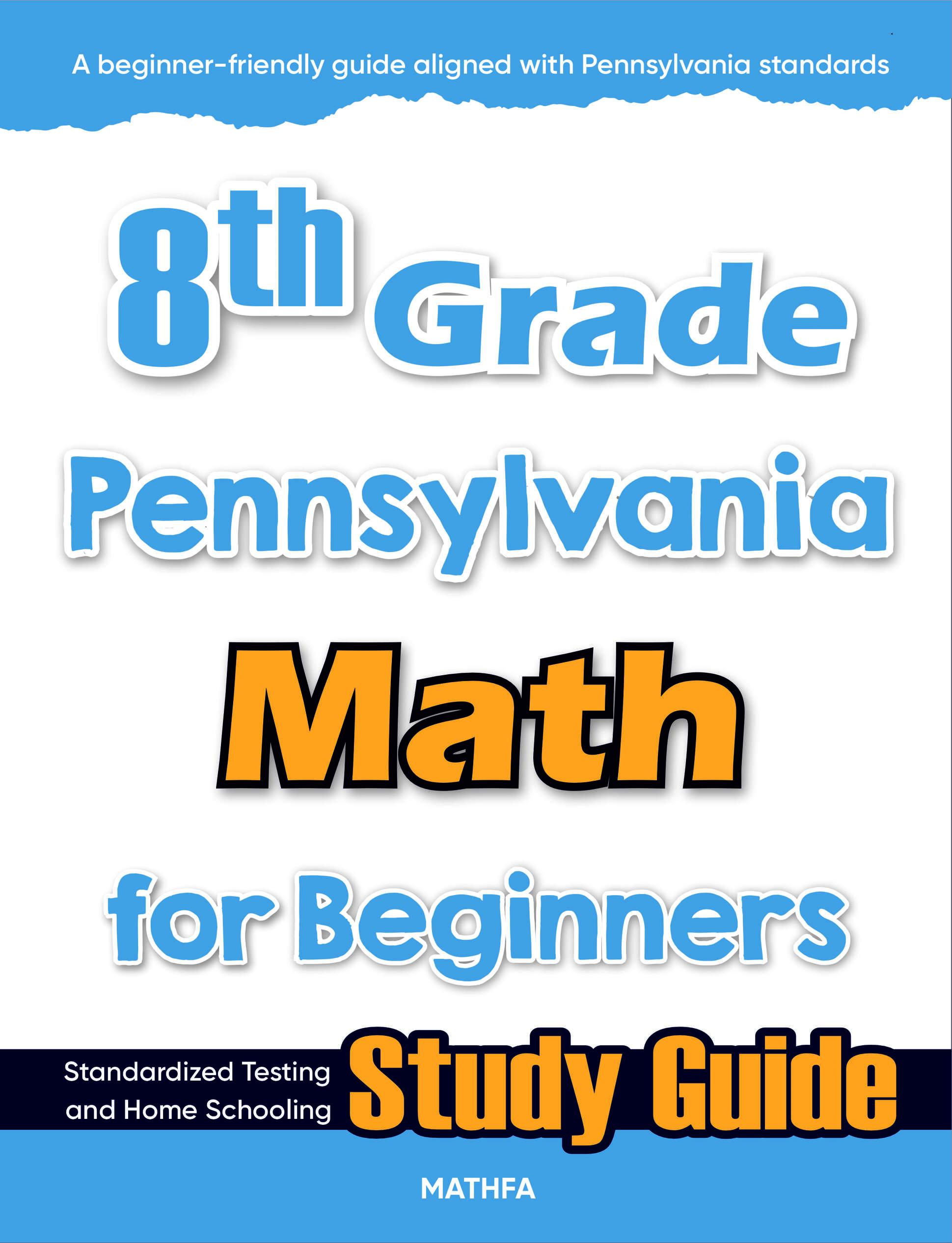 8th Grade Pennsylvania Math cover 8th Grade Pennsylvania Math for Beginners - Image 1