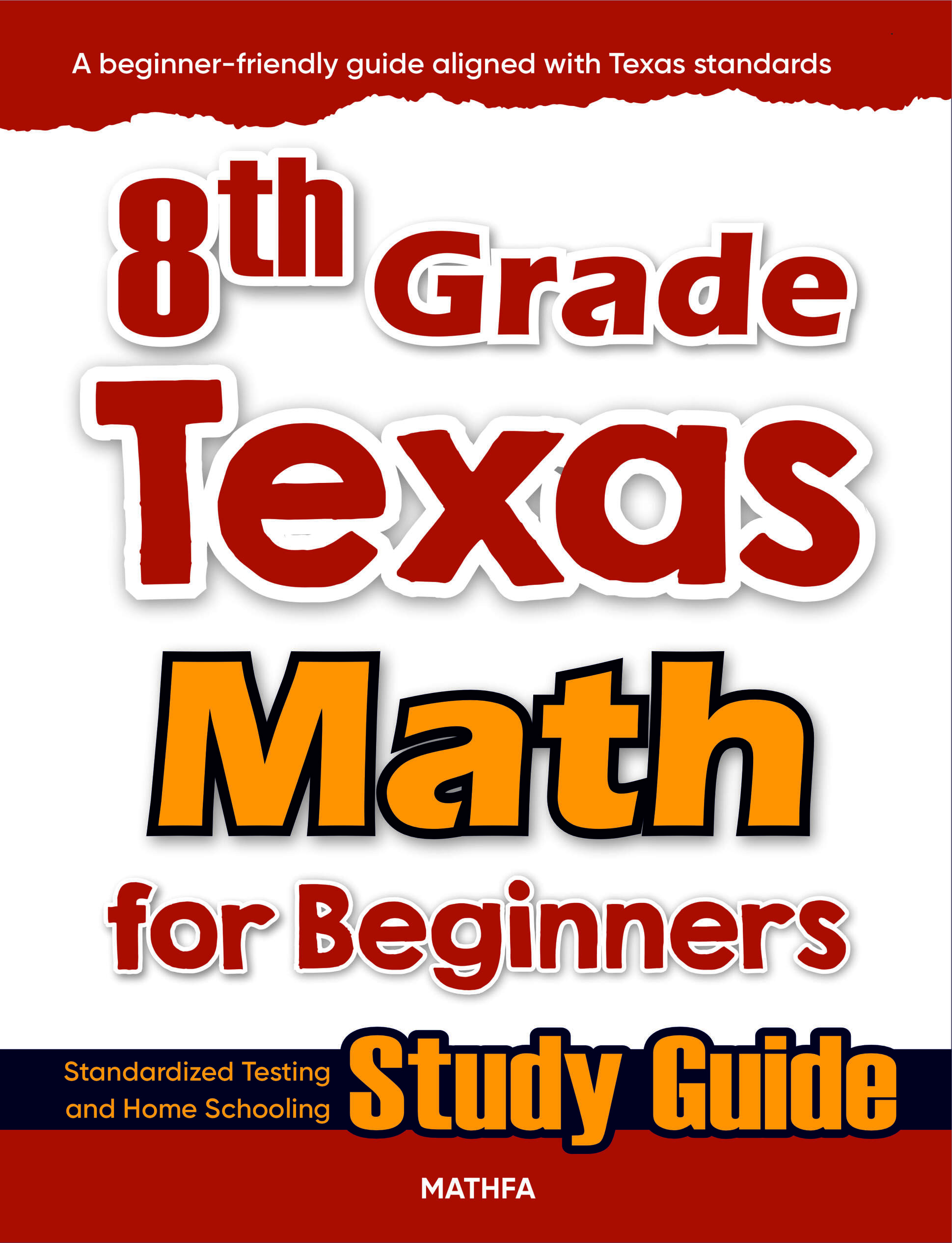 8th Grade Texas Math cover 8th Grade Texas Math for Beginners - Image 1