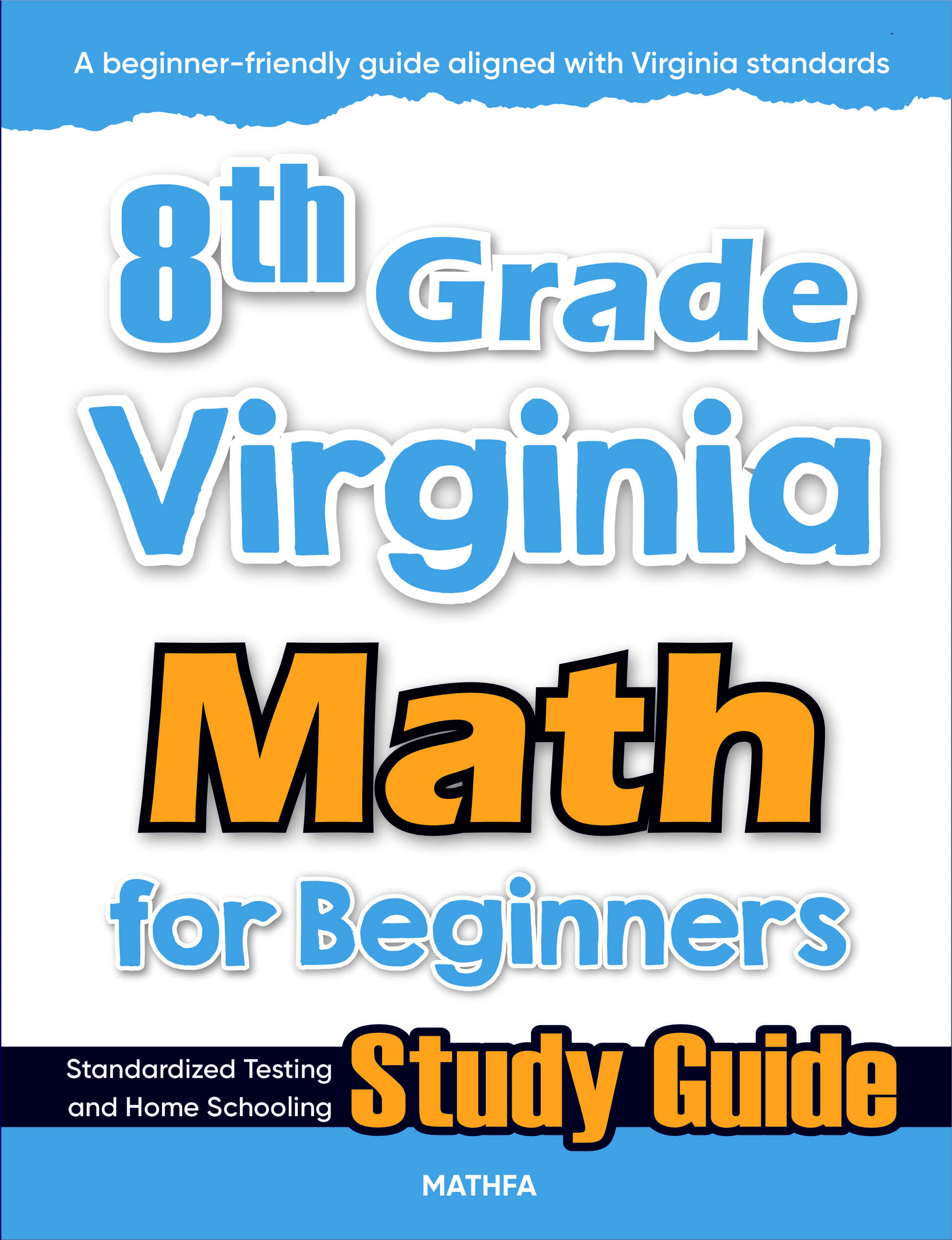 8th Grade Virginia Math cover 8th Grade Virginia Math for Beginners - Image 1