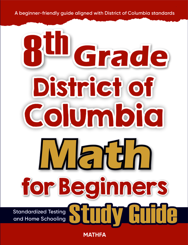 8th Grade District of Columbia cover 8th Grade District of Columbia Math for Beginners - Image 1