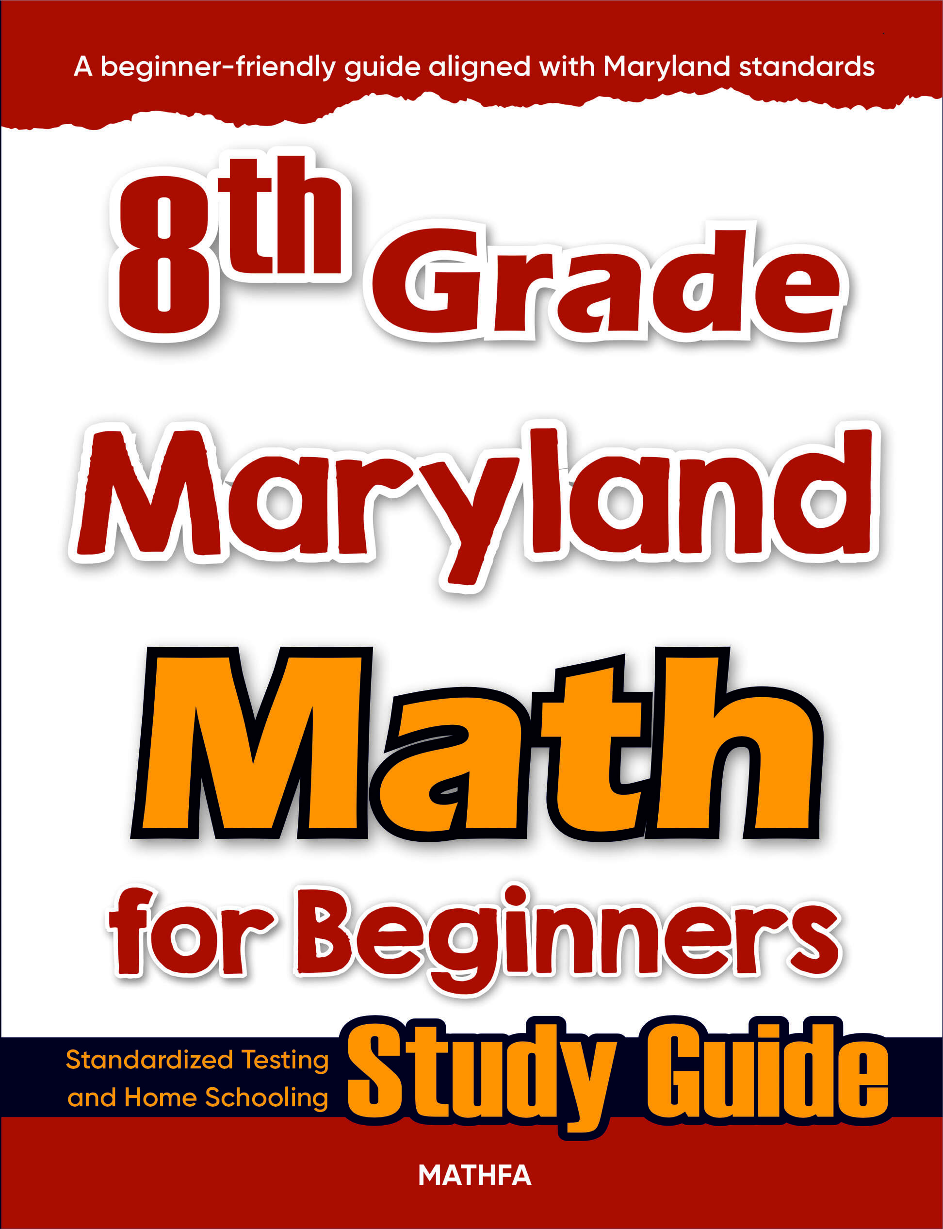 8th Grade Maryland Math cover 8th Grade Maryland Math for Beginners - Image 1