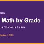 FAST Math by Grade: What Florida Students Learn 8 FAST math by grade in Florida from grade 3 to Algebra 1