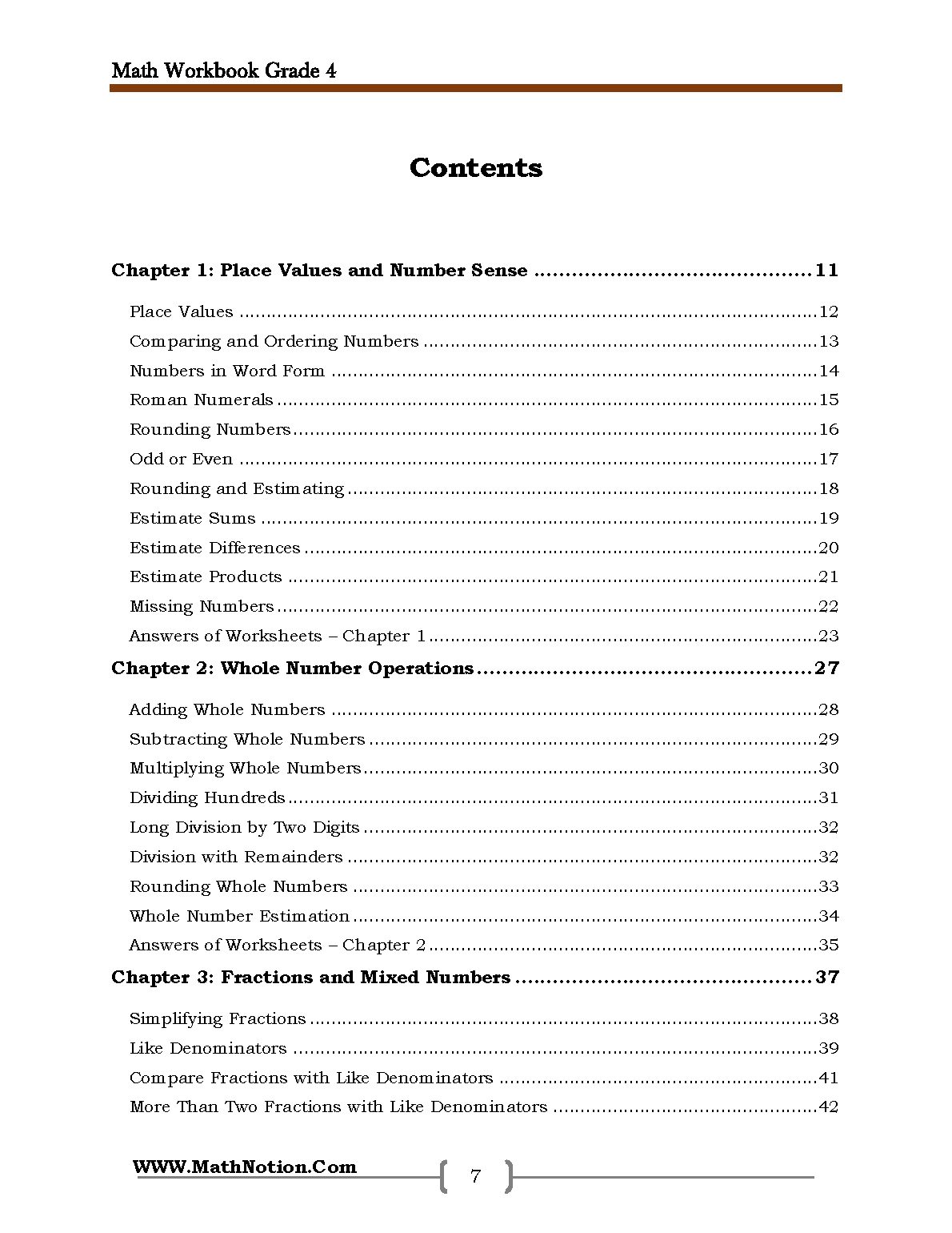 Book preview page