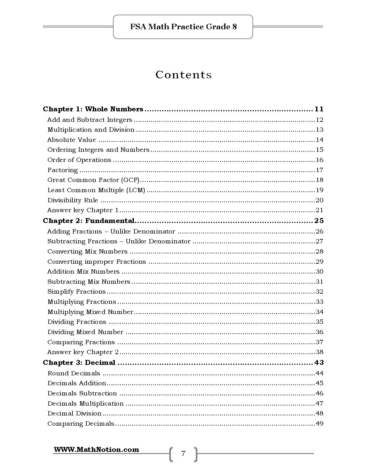 Book preview page