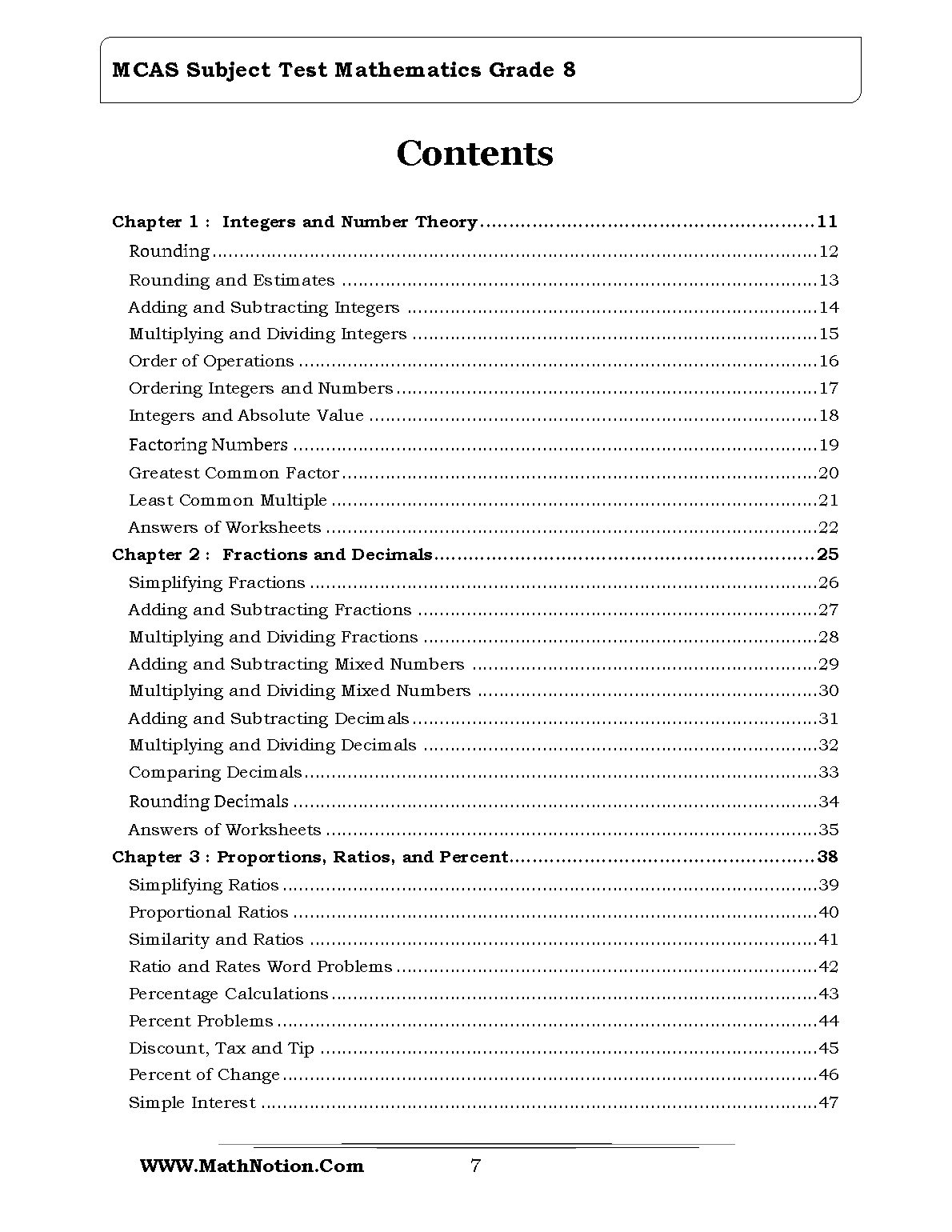 Book preview page