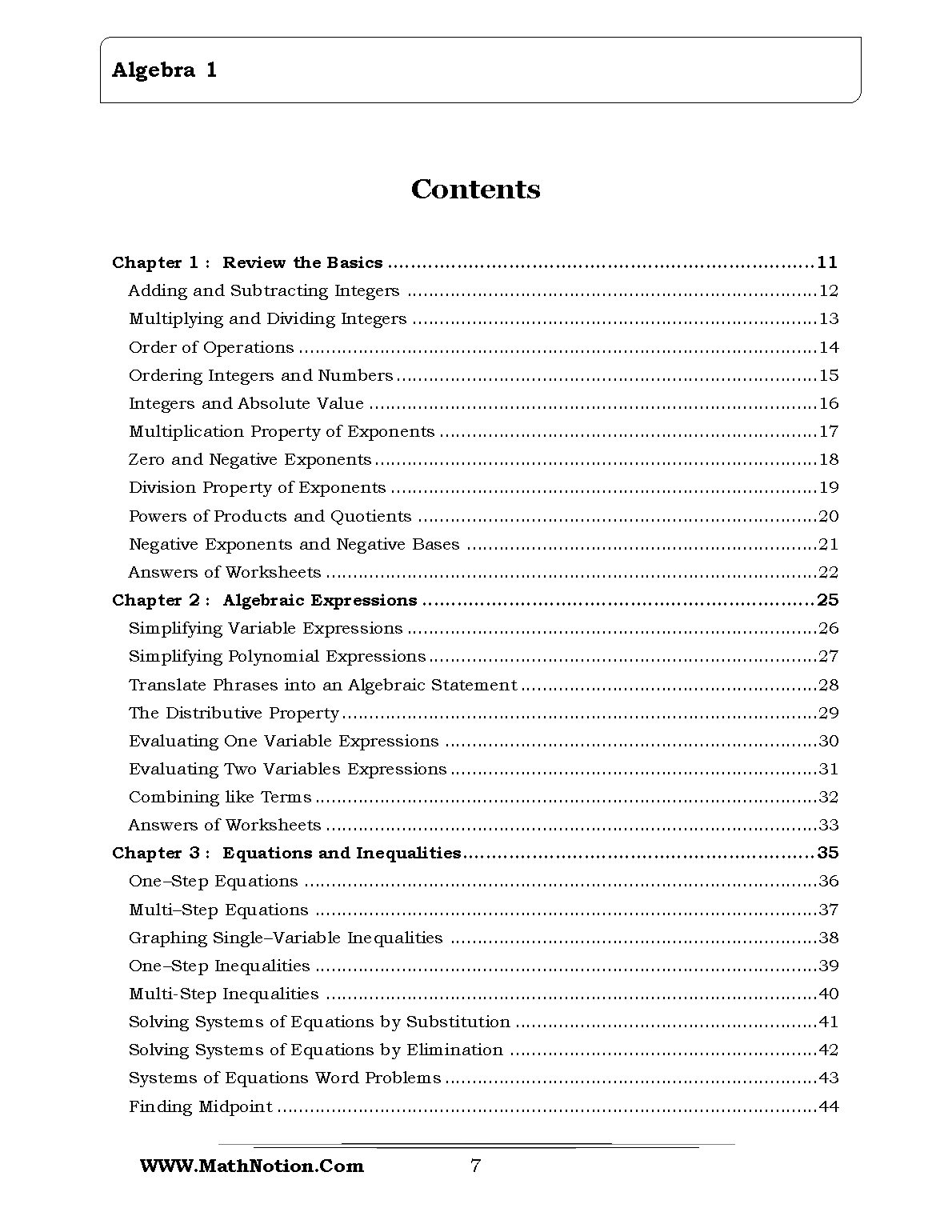 Book preview page