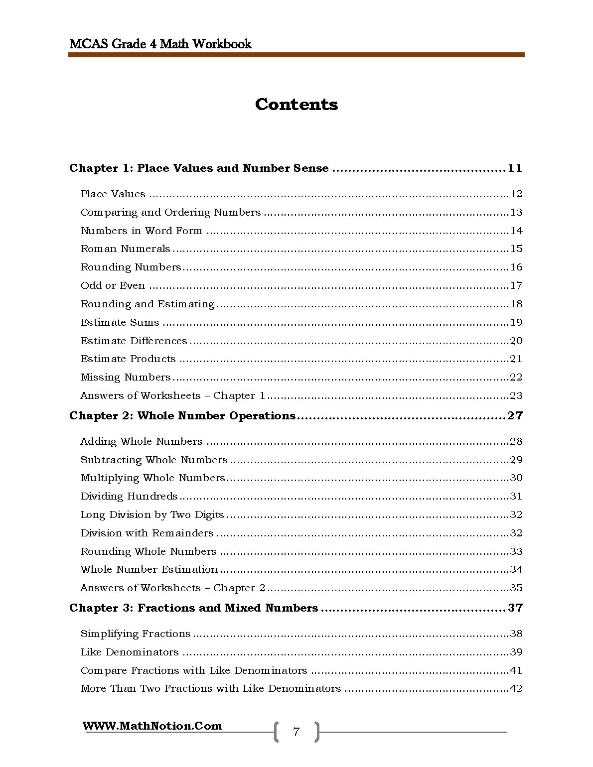 Book preview page