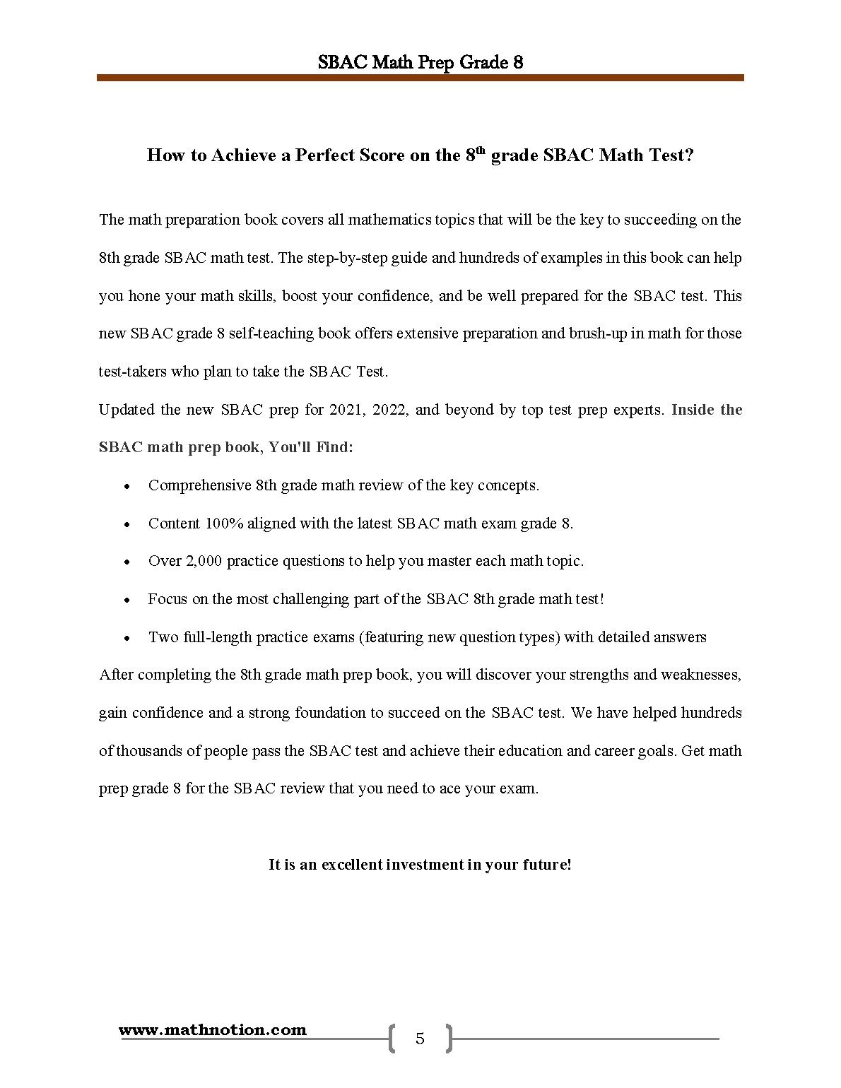 Book preview page